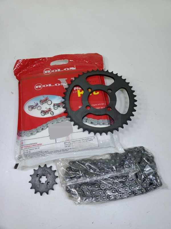 Sparepart CHAIN SPROCKET KIT HERO CD100 ROLON best price in Sri Lanka